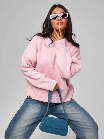 Large Round-Neck Oversized Sweater