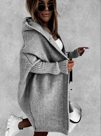 Oversized Hooded Cardigan