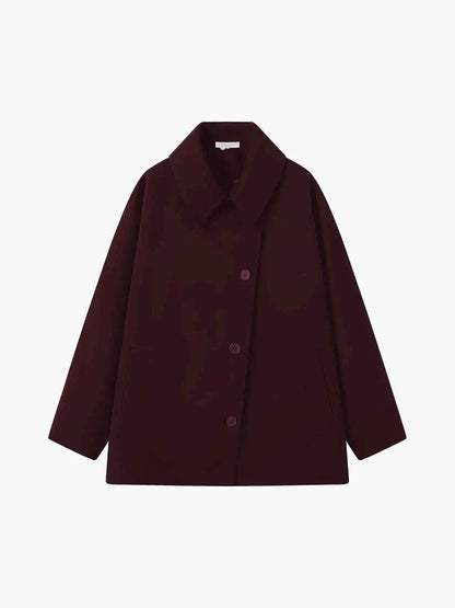 Large Winter Coat Button Closure Thick