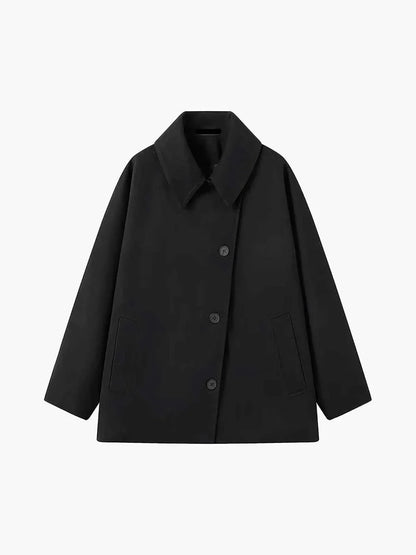 Large Winter Coat Button Closure Thick
