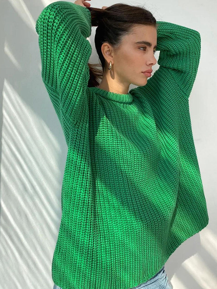 Oversized Women's Sweater Chunky Knit Modern