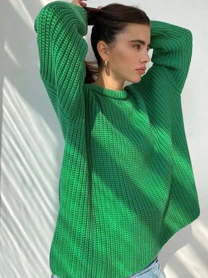 Oversized Women's Sweater Chunky Knit Modern