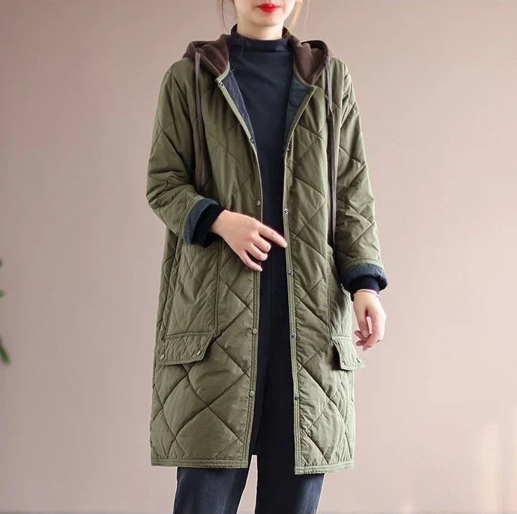 Women's Plus Size Hooded Coat Stylish Comfortable