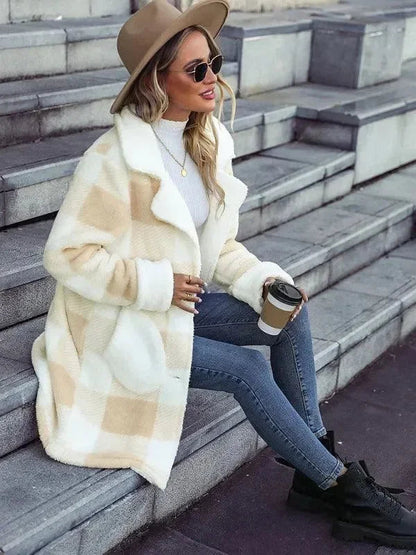 Women's Oversized Plaid Coat