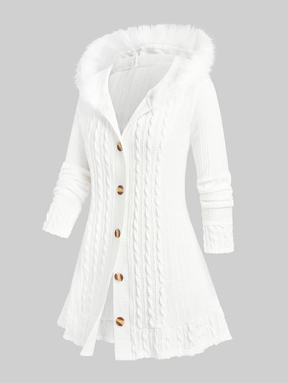 Wide Winter Hoodie Snow Magic Design