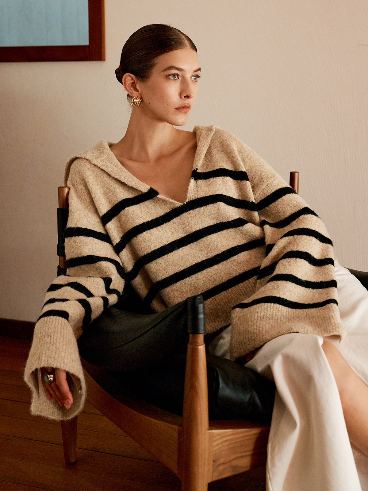 Women's Oversized Striped Sweaters