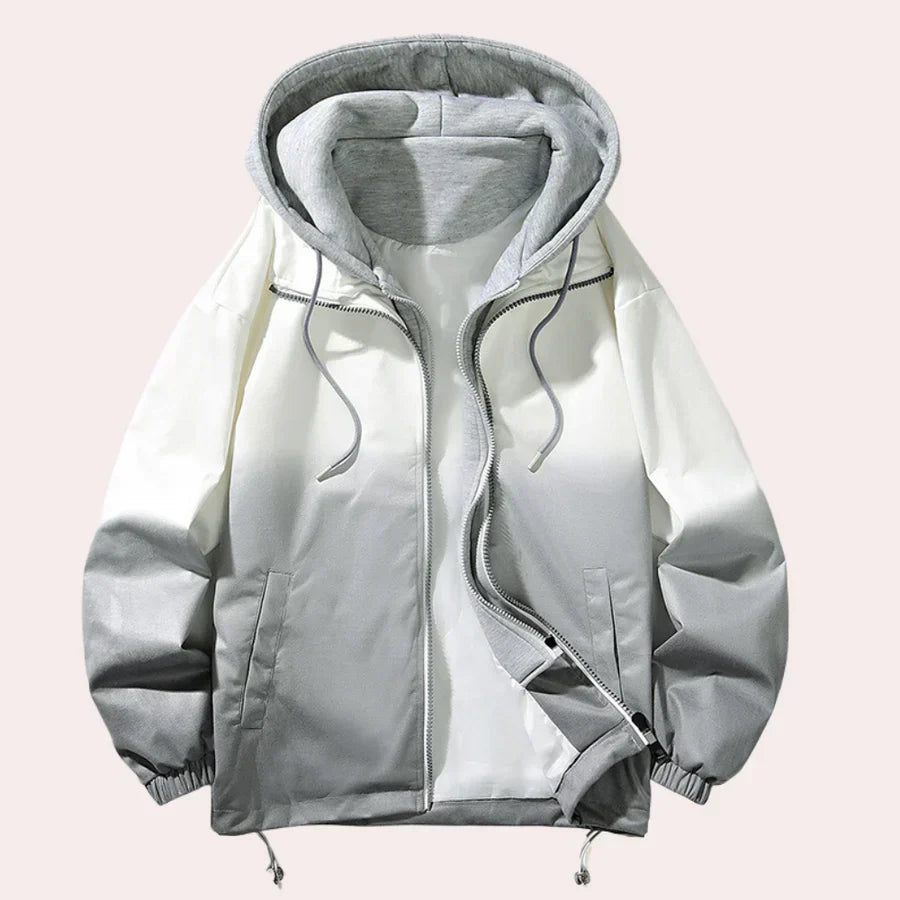 Elegant Men's Hooded Jacket Modern Style