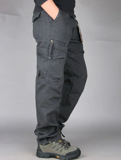 Herren Cargohose Bequem Vieltaschig