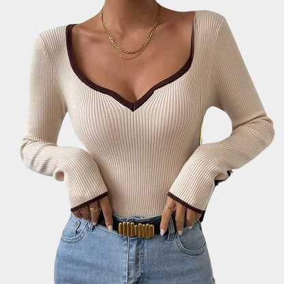 Elegant Top V-Neck Women