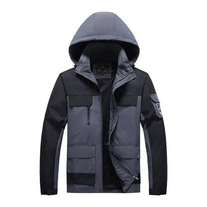 Men's Military Style Parka Green Windbreaker
