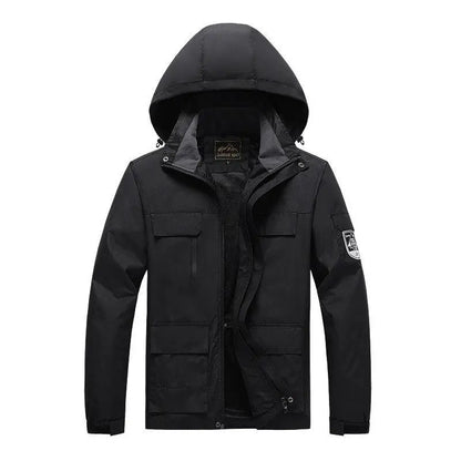 Men's Military Style Parka Green Windbreaker