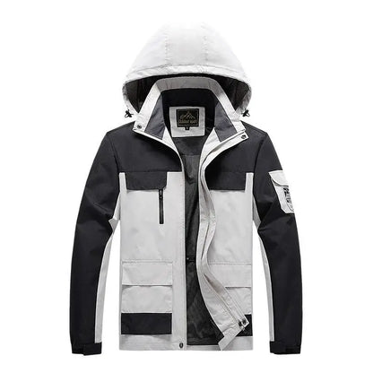 Men's Military Style Parka Green Windbreaker