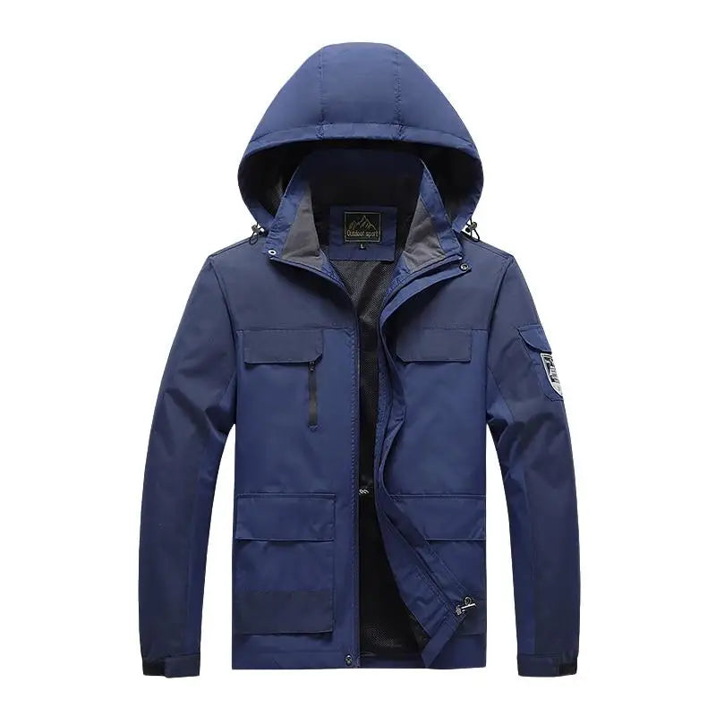 Men's Military Style Parka Green Windbreaker