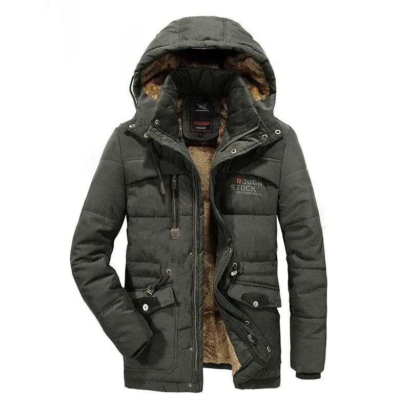Men's Parka Elegant Warm Hood