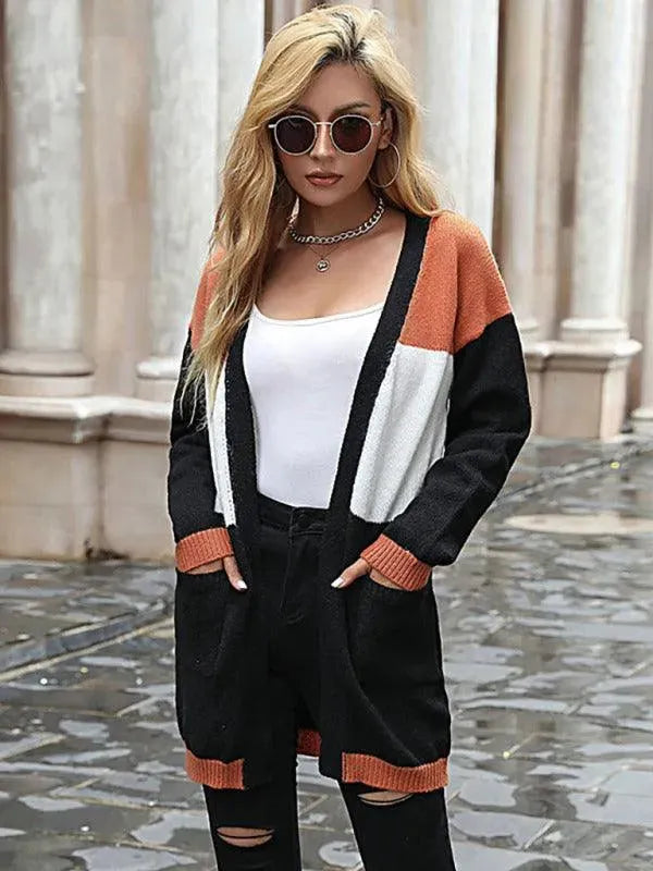 Colorful Cardigan Women's Sweater