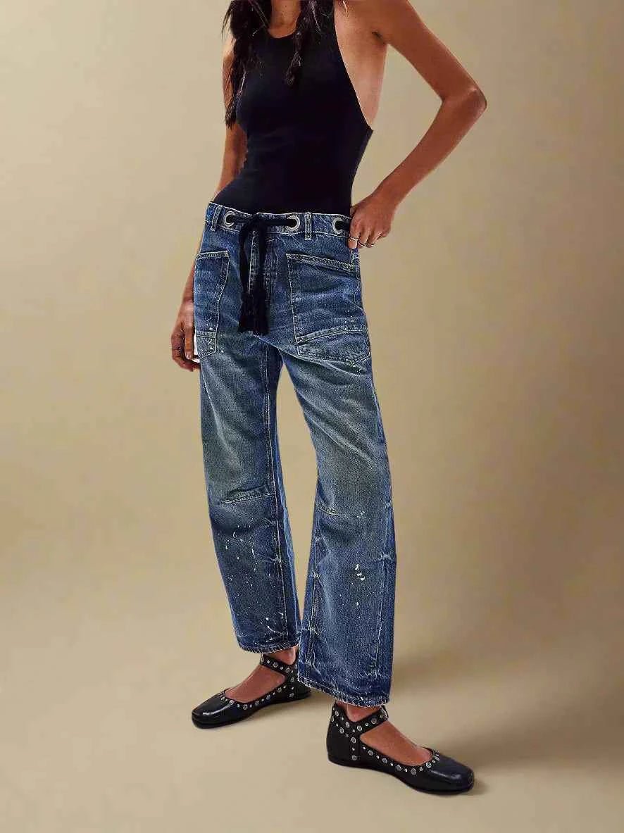 Colorful Women's Patchwork Trousers