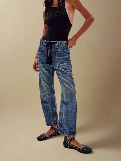 Colorful Women's Patchwork Trousers