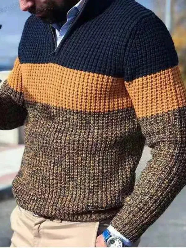Men's Modern Zip-Up Pullover