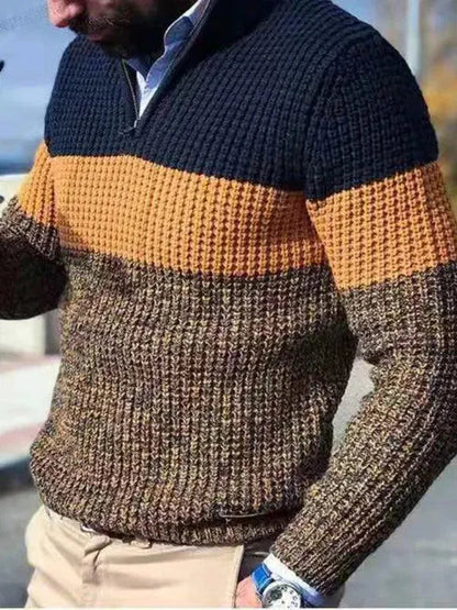 Men's Modern Zip-Up Pullover