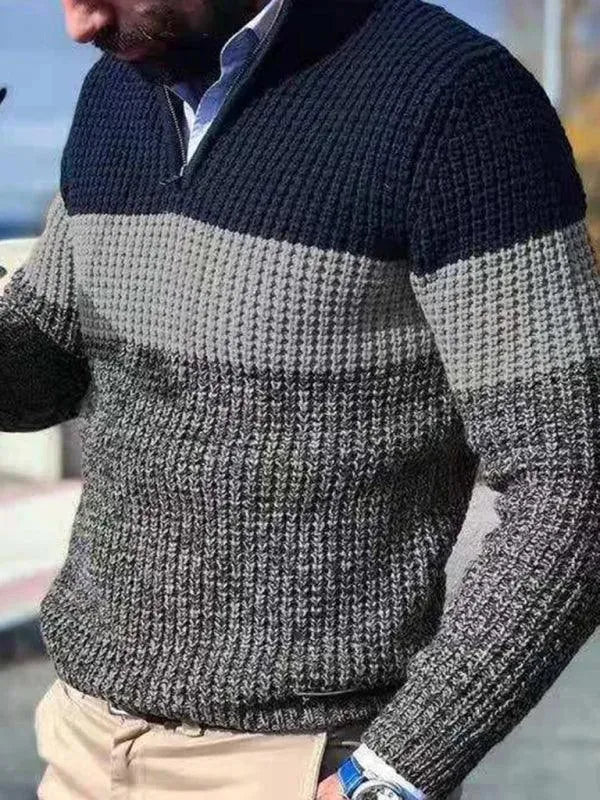 Men's Modern Zip-Up Pullover