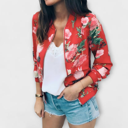 Summer jacket floral print