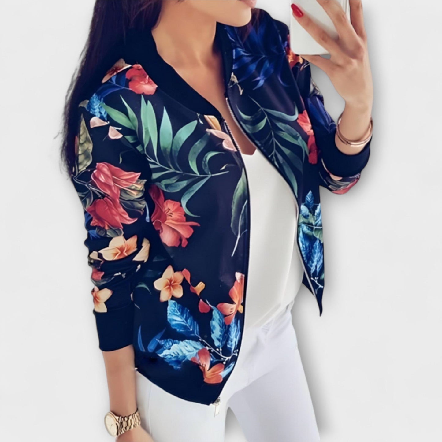 Summer jacket floral print