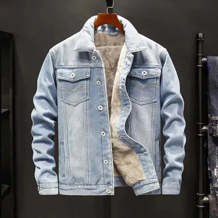 Men's Denim Jacket Modern Slim Fit