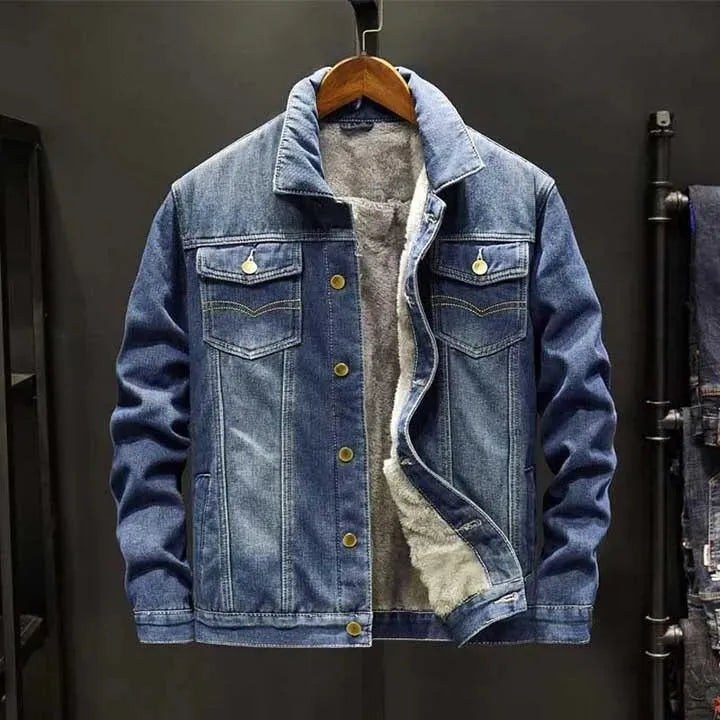Men's Denim Jacket Modern Slim Fit