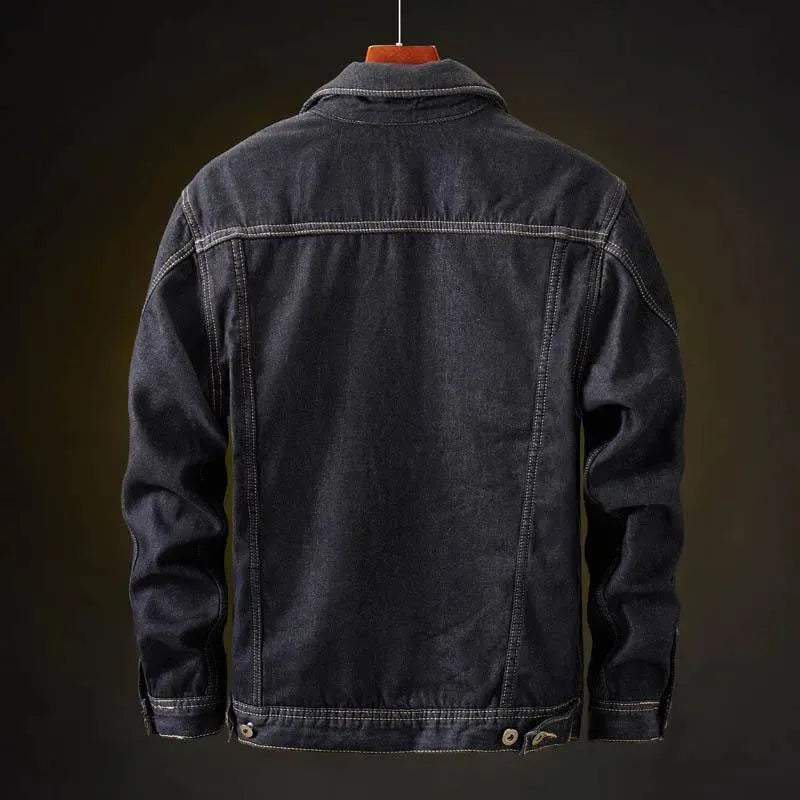Herren Denim Jeansjacke Modern Slim Fit - IdealeKleiden