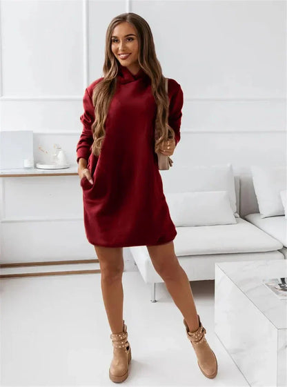 Women's Modern Sporty Hoodie Dress