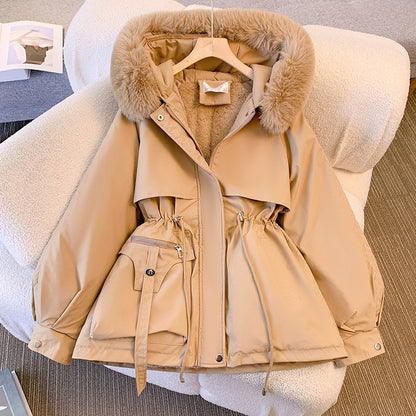 Elegant Women's Coat with Hood
