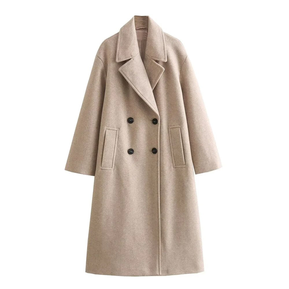 Elegant Women's Long Winter Jacket Fashionable Warm