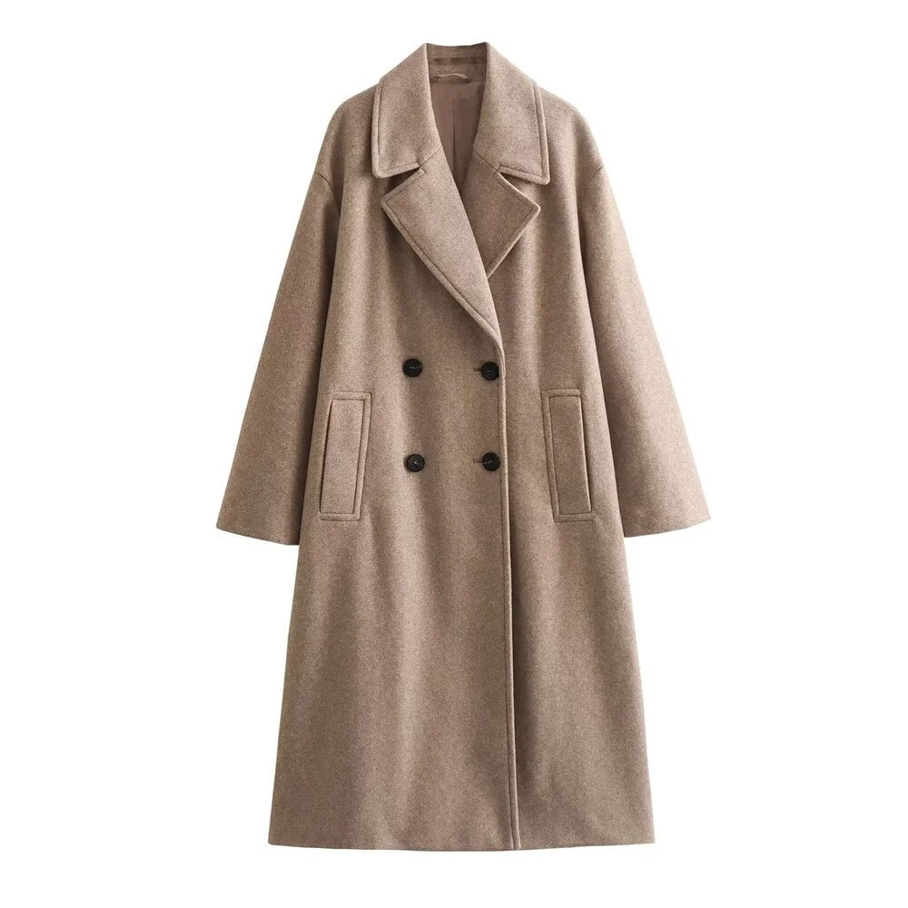 Elegant Women's Long Winter Jacket Fashionable Warm