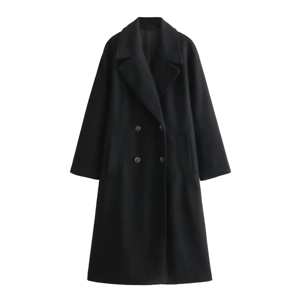 Elegant Women's Long Winter Jacket Fashionable Warm