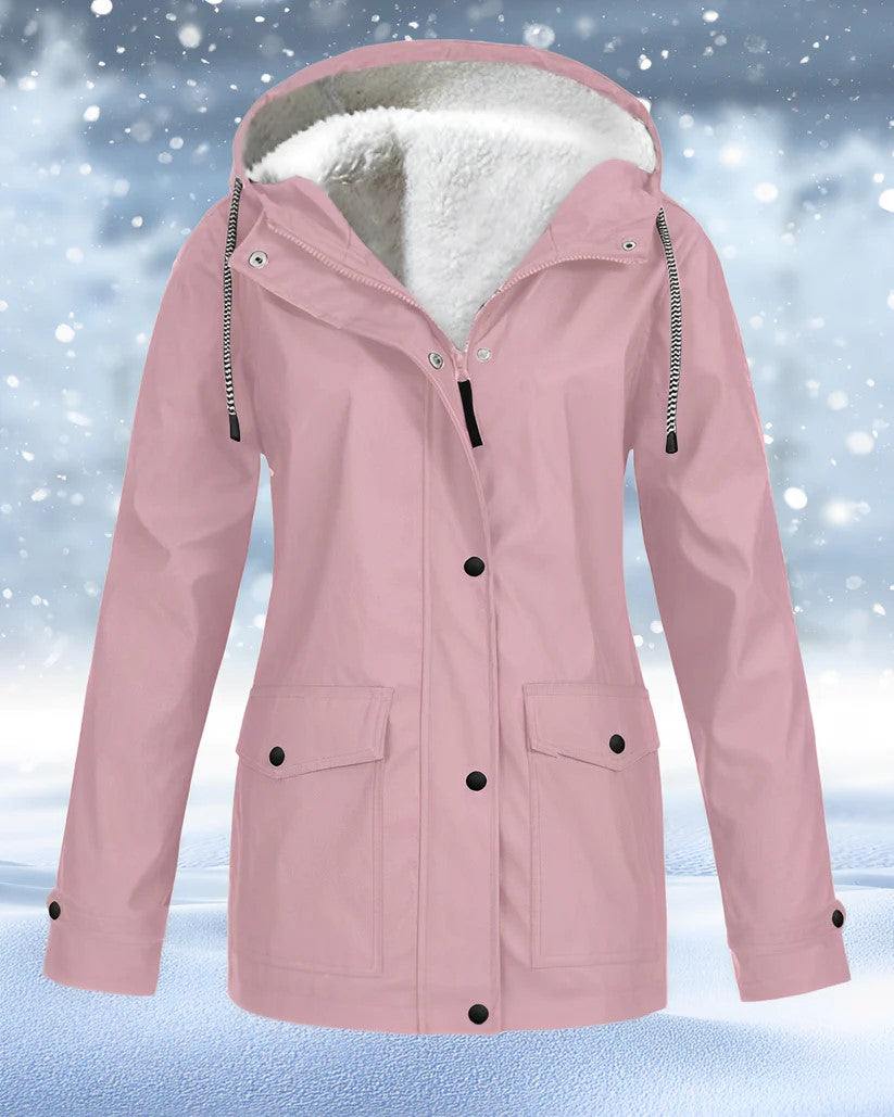 Winter Parka Jacket Faux Fur Lined Warm Insulated