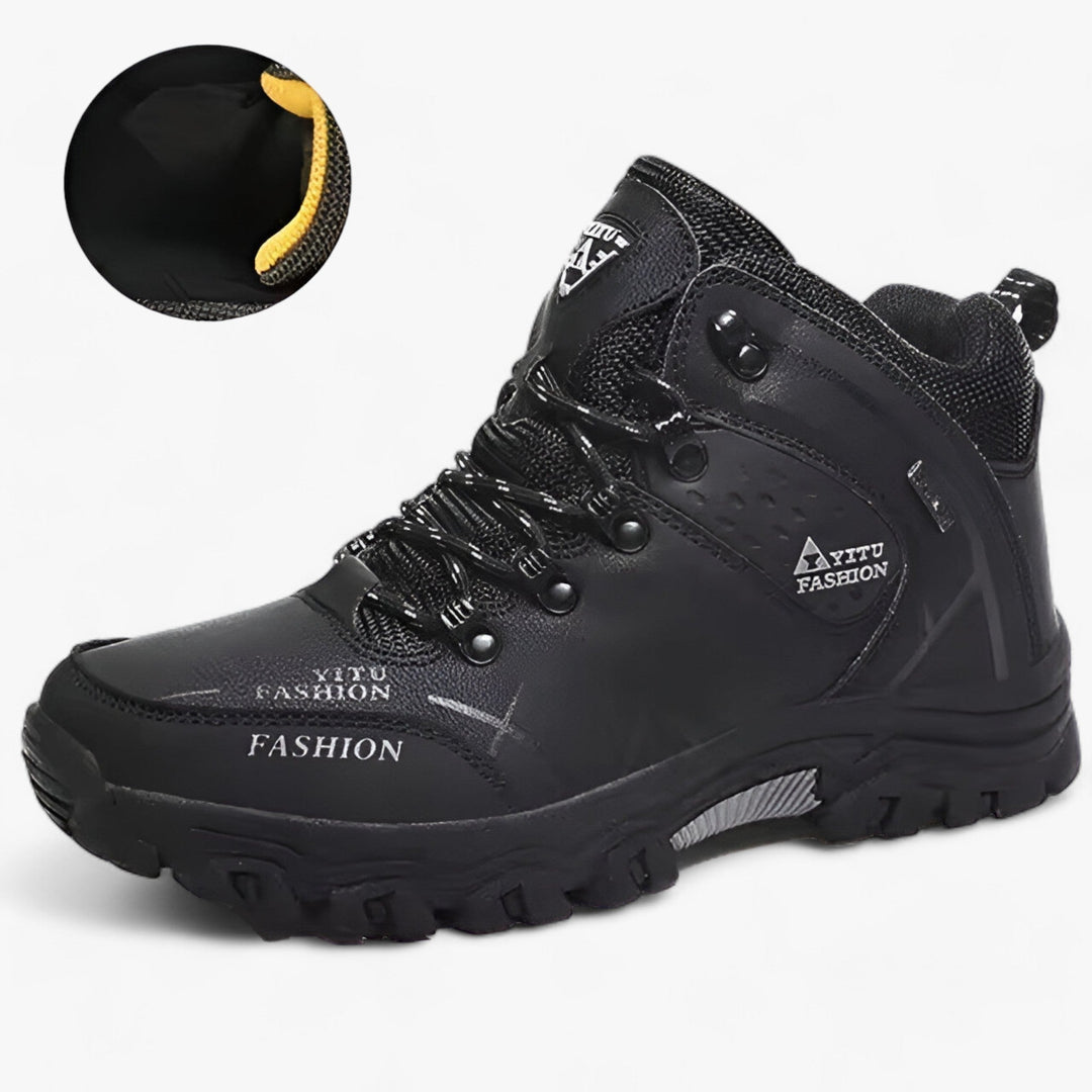 Winter Boots Leather Warm Insulated