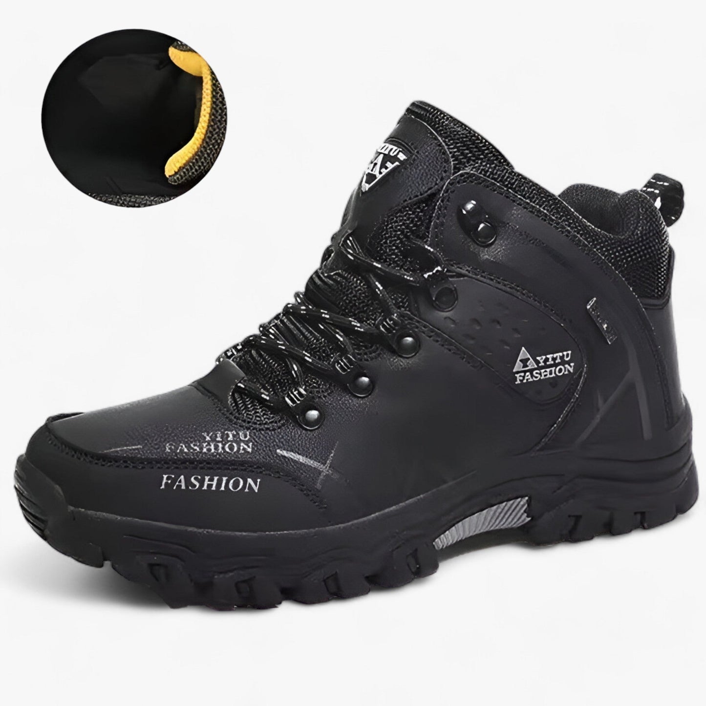 Winter Boots Leather Warm Insulated