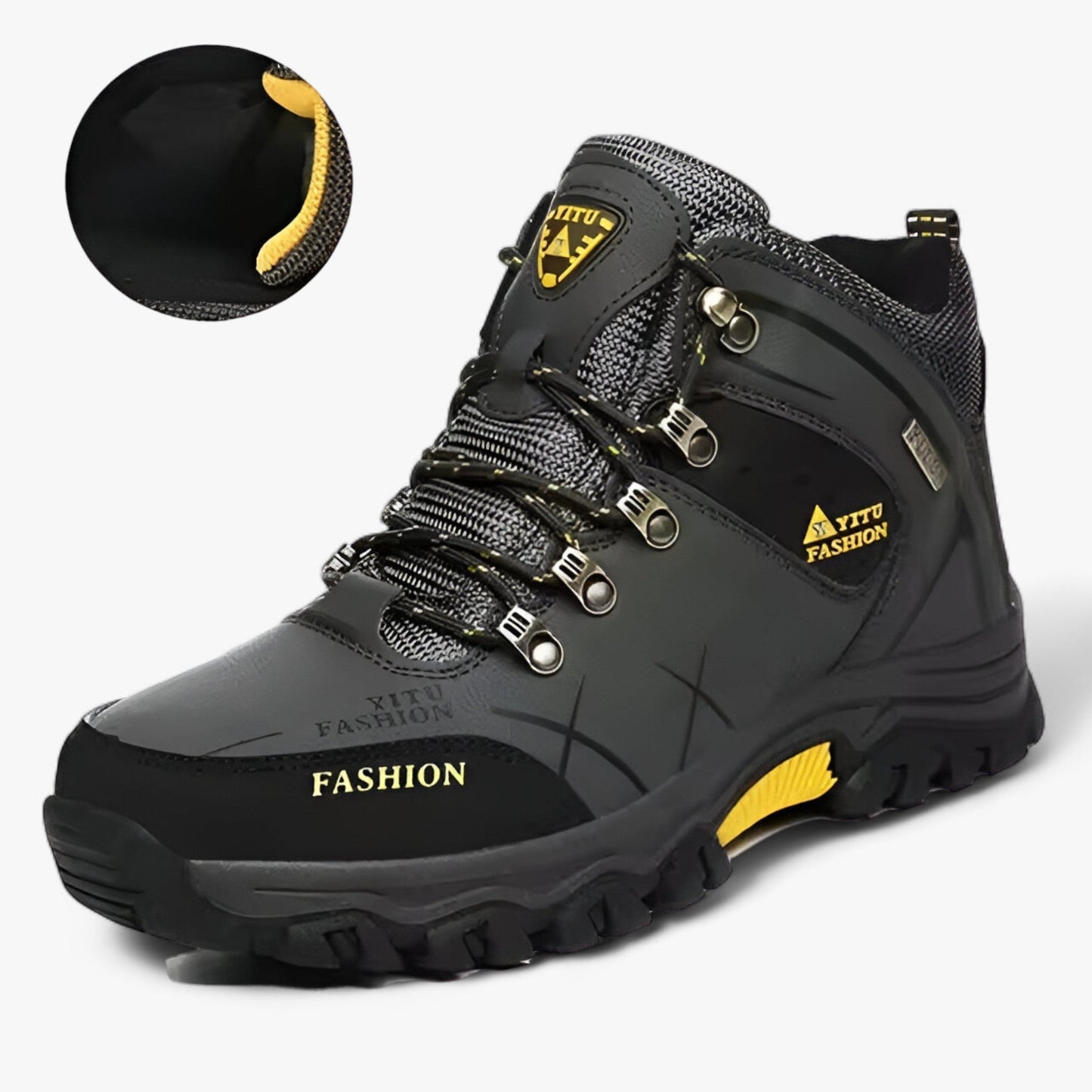 Winter Boots Leather Warm Insulated