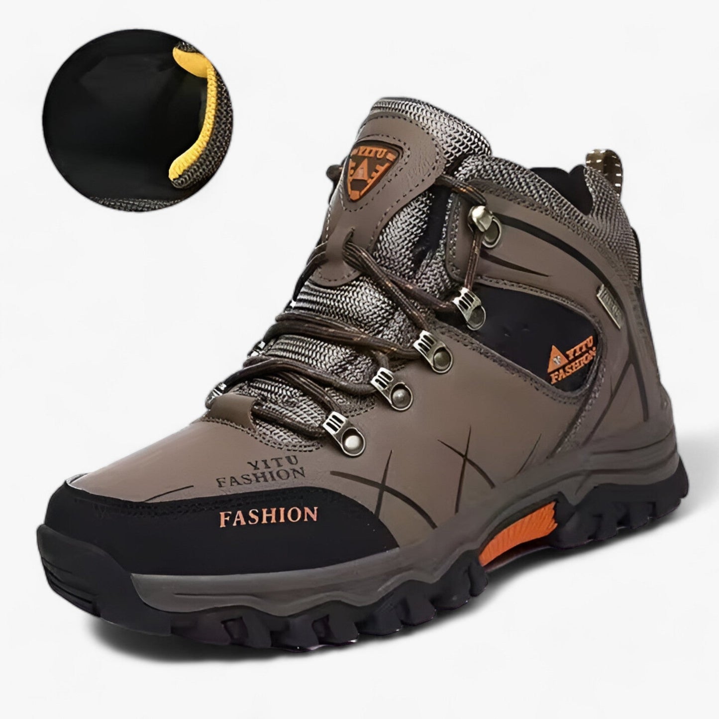 Winter Boots Leather Warm Insulated