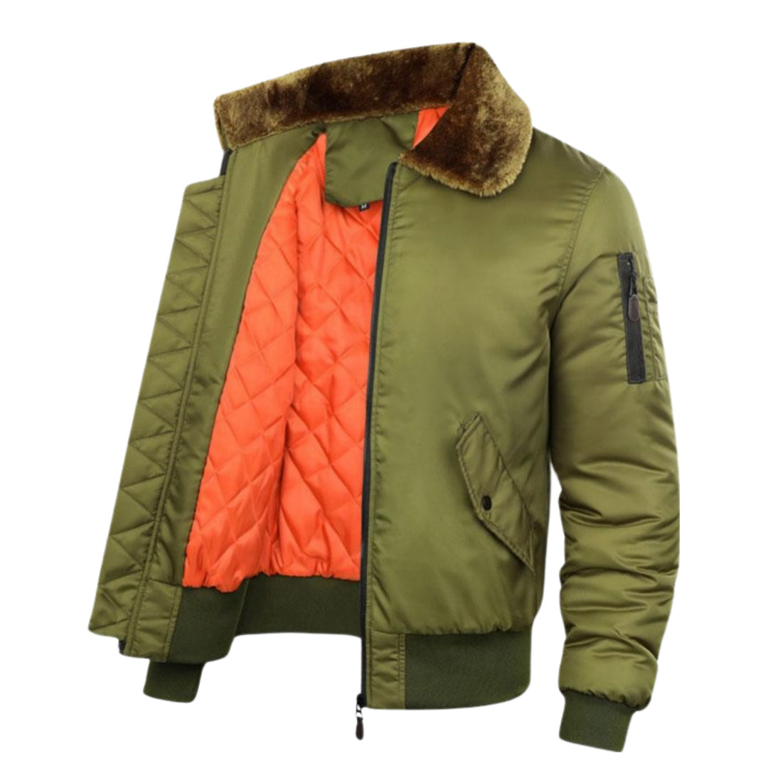 Women's Warm Lined Bomber Jacket