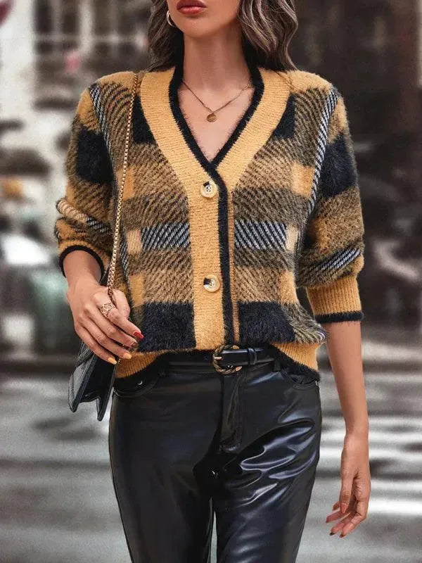 Women's Modern Cardigan Button Sweater