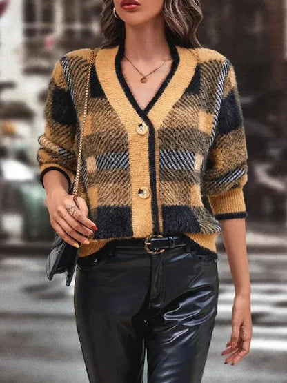 Women's Modern Cardigan Button Sweater