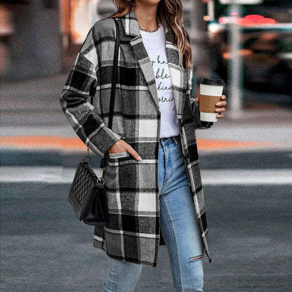 Women's Plaid Jacket - Stylish and Comfortable