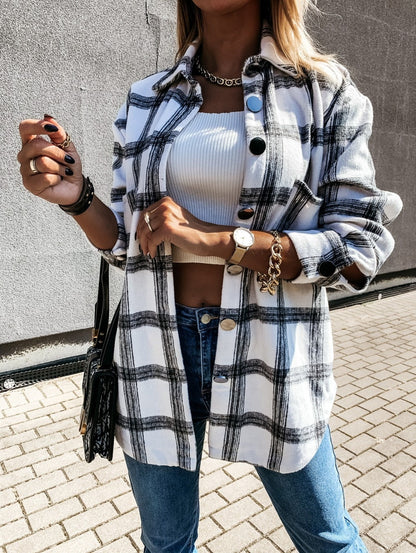 Stylish Plaid Jacket for Women