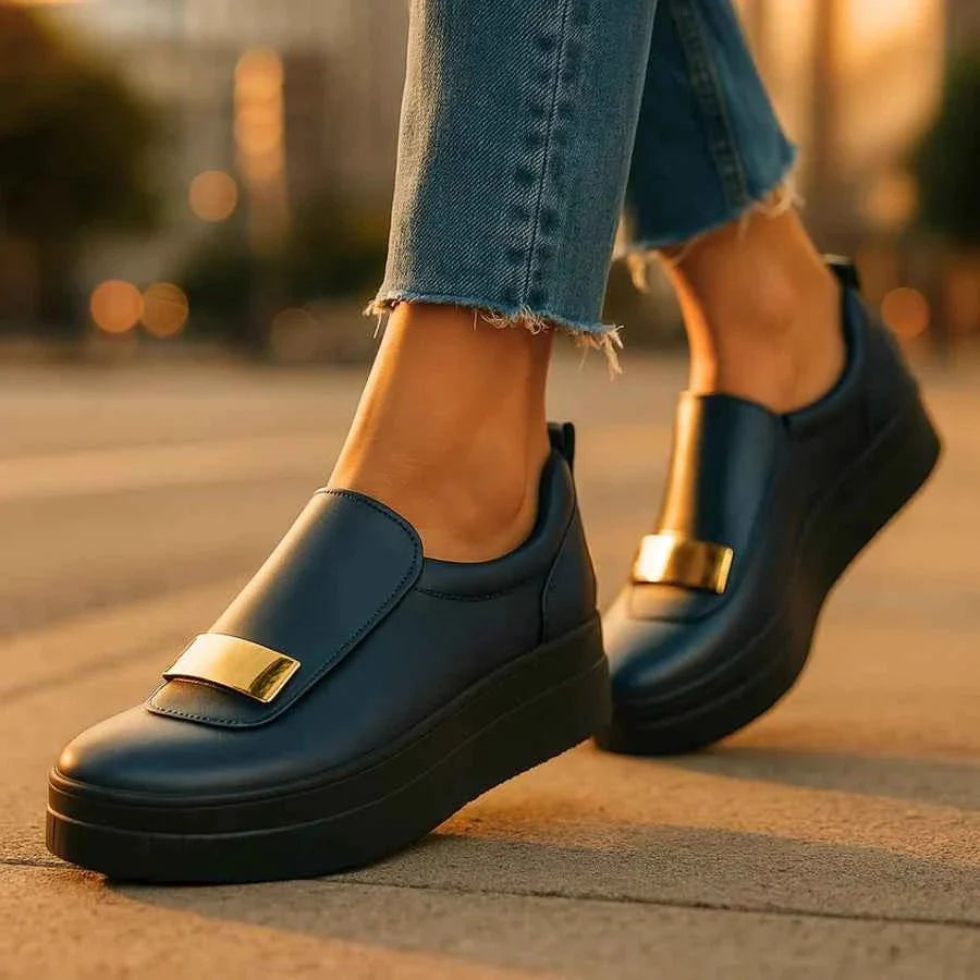Women's Platform Loafer Shoes Chic