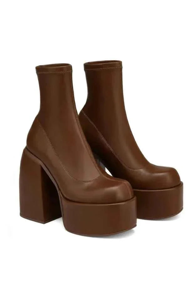 Women's High Platform Ankle Boots