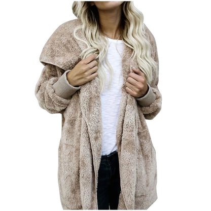 Soft Winter Jacket Plus Size Plush Coat