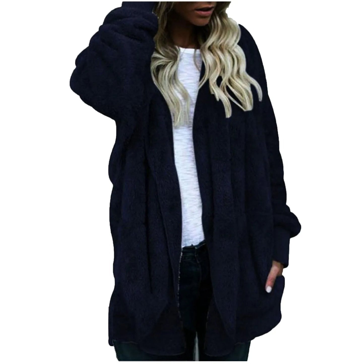 Soft Winter Jacket Plus Size Plush Coat