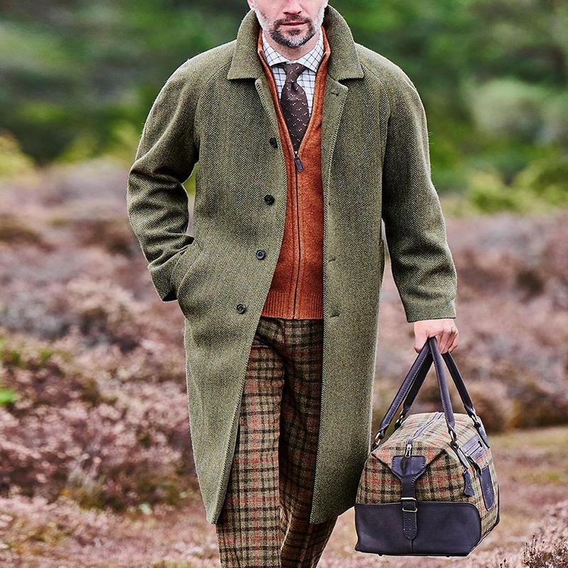 Herren Wintermantel Vintage Stil - IdealeKleiden
