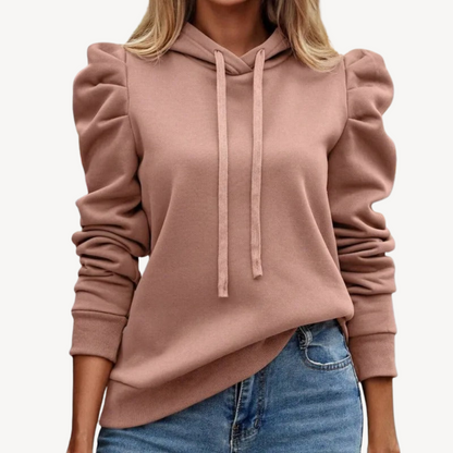 Stylish Women's Hoodie with Puff Sleeves